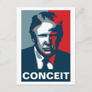 Cartão Postal Donald Trump CONCEIT