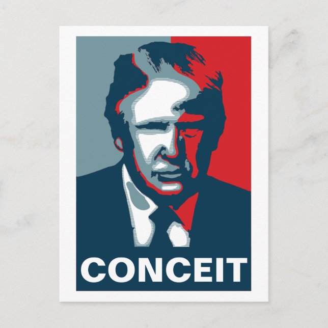 Cartão Postal Donald Trump CONCEIT (Frente)