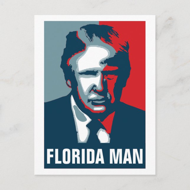 Cartão Postal Donald Trump FLORIDA MAN (Frente)