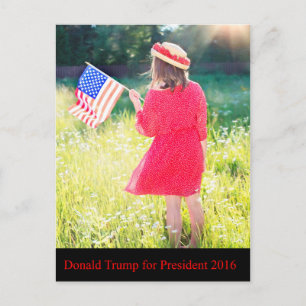 Cartão Postal Donald Trump for President 2016