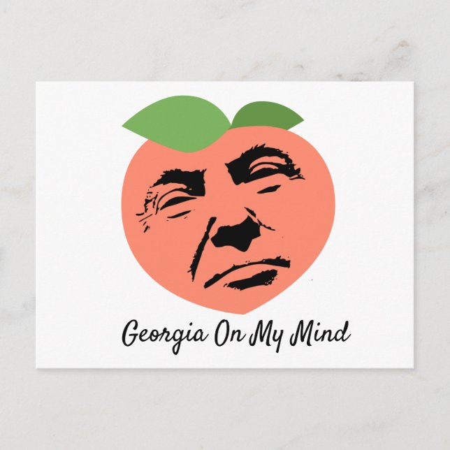 Cartão Postal Donald Trump Georgia Fala Em Minha Mente (Frente)