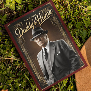 Cartão Postal Donald Trump Pai Casa Engraçado MAGA De Natal