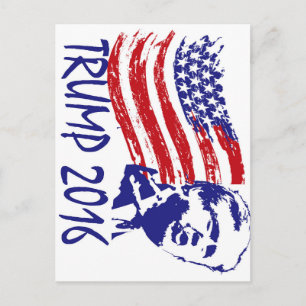 Cartão Postal Donald Trump para Presidente 2016 - votação republ