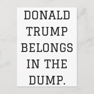 Cartão Postal Donald Trump Pertence À Coleção De Humor