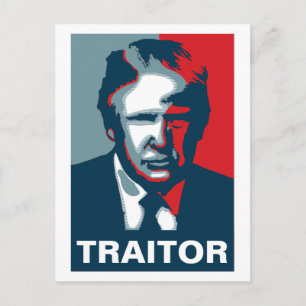 Cartão Postal Donald Trump TRAITOR