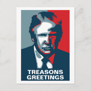 Cartão Postal Donald Trump TREASONS
