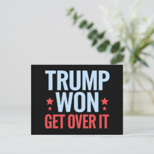 Cartão Postal Donald Trump Won supera isso 2024 Trump Won