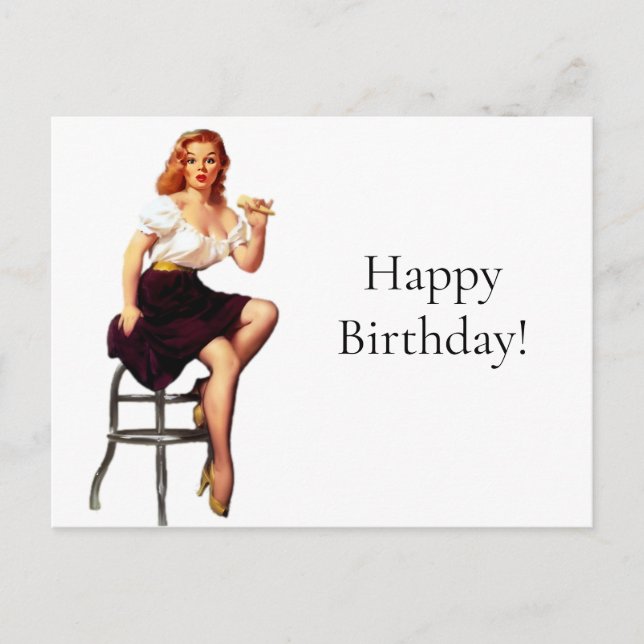 Cartão Postal Donas de casa retrô vintage 1950s (Frente)