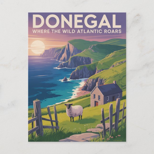 Cartão Postal Donegal Irlanda (Frente)