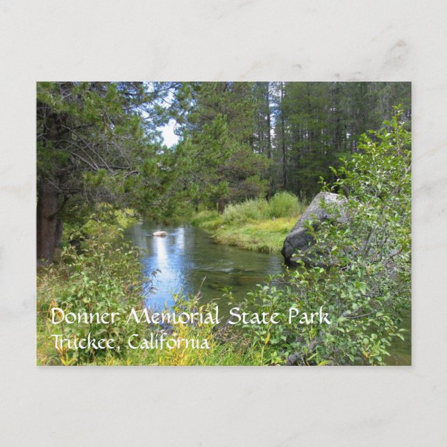 Cartão Postal Donner Memorial State Park, Truckee, CA (Frente)