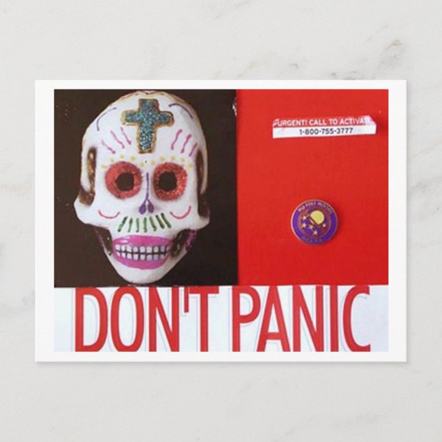 CARTÃO POSTAL DONT PANIC (Frente)