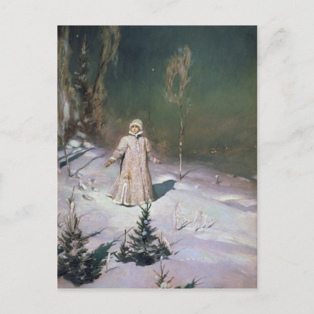 Cartão Postal Donzela da neve, 1899 (Frente)