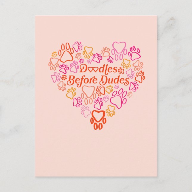 Cartão Postal Doodles Before Dudes (Frente)