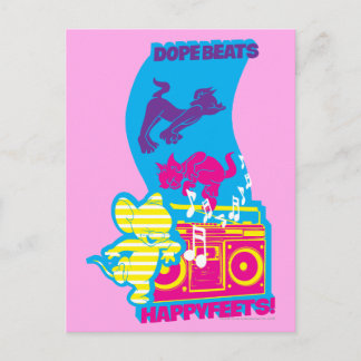 Cartão Postal Dope Beats Happy Feets