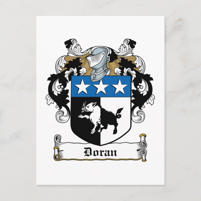 Cartão Postal Doran Family Crest (Frente)