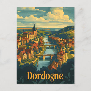 Cartão Postal Dordogne França