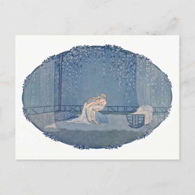 Cartão Postal Dorme, Bebê, Dorme por H. Willebeek Le Mair (Frente)