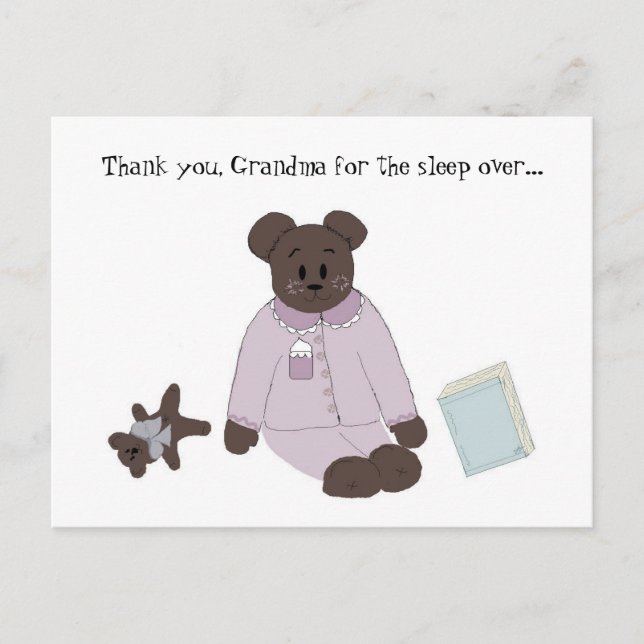 Cartão Postal Dorme Por Cima Obrigado (Frente)