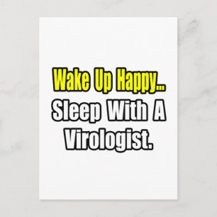 Cartão Postal Dormir com um Virologista