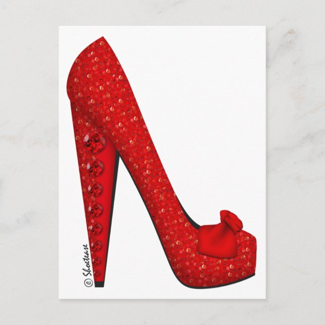 Cartão Postal Dorothy Ruby Pump (Frente)