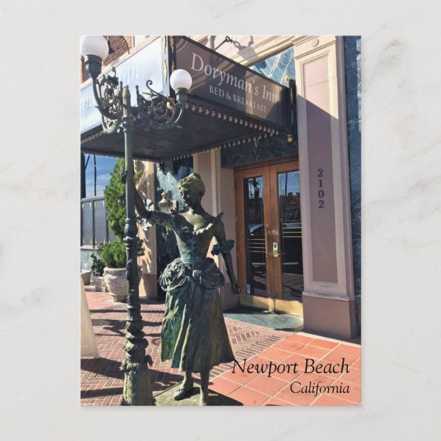 Cartão Postal Doryman's Inn, Newport Beach, Califórnia (Frente)