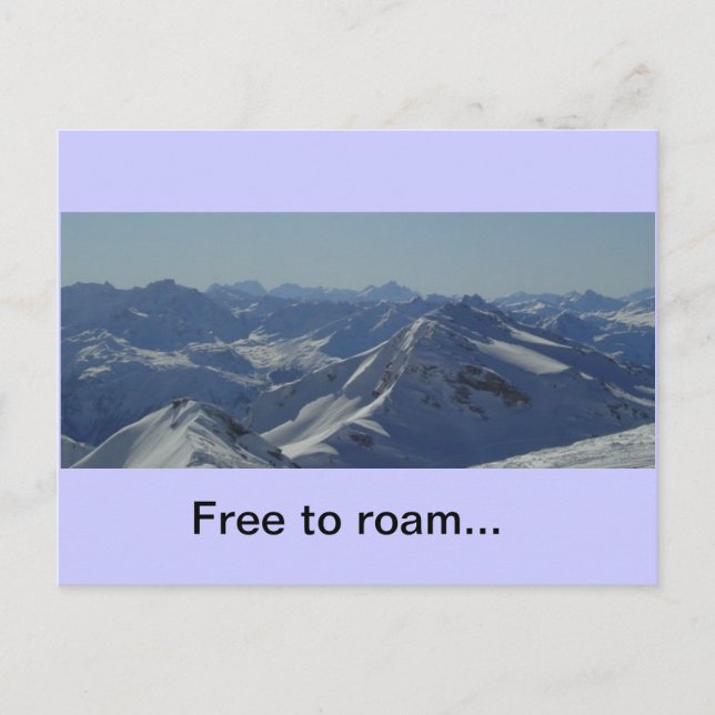 Cartão postal dos Alpes franceses (Frente)