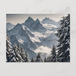 Cartão Postal dos Alpes Suíços