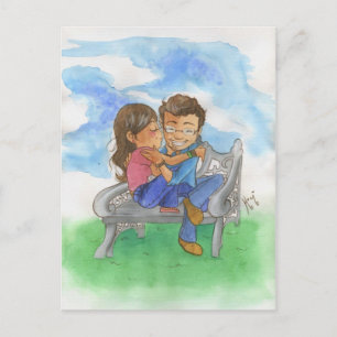 cartão postal dos amantes