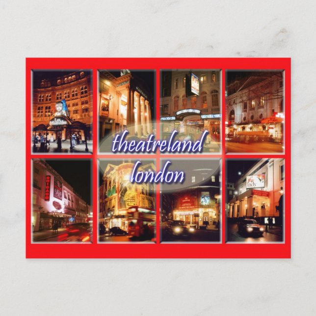 Cartão postal dos cinemas de Londres (Frente)