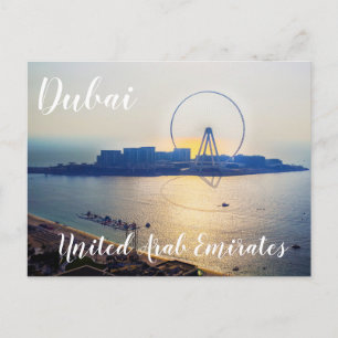 Cartão postal dos Emirados Árabes Unidos - Dubai