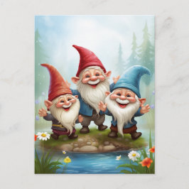Cartão Postal dos Gnomos do Sol e da Chuva