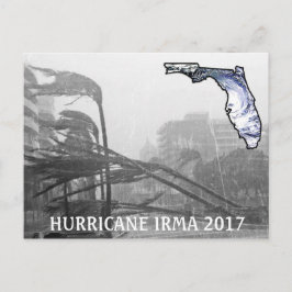 Cartão postal dos memorandos do furacão Irma Flori