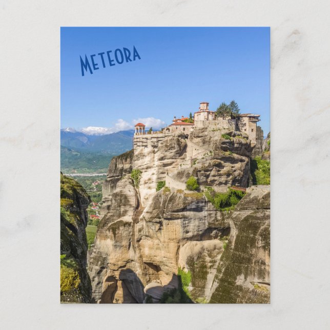 Cartão Postal dos Mosteiros de Meteora – Viagens à (Frente)