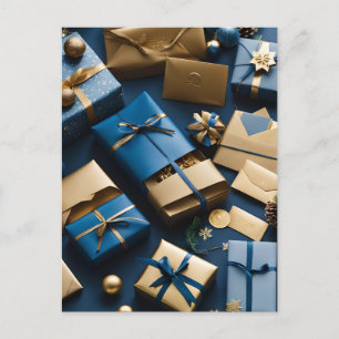 cartão postal dos pacotes de natal
