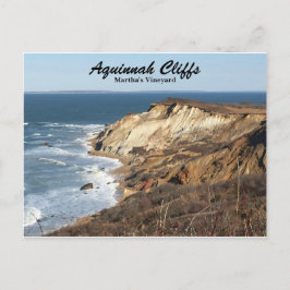 Cartão Postal dos Penhascos de Aquinnah em Martha'