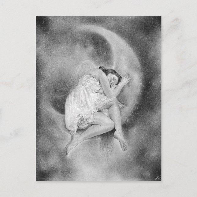 Cartão postal dos sonhos da Angel Sweet (Frente)