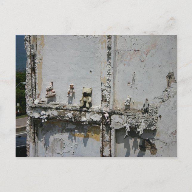 Cartão postal dos ursinhos de pelúcia de Porto Ric (Frente)