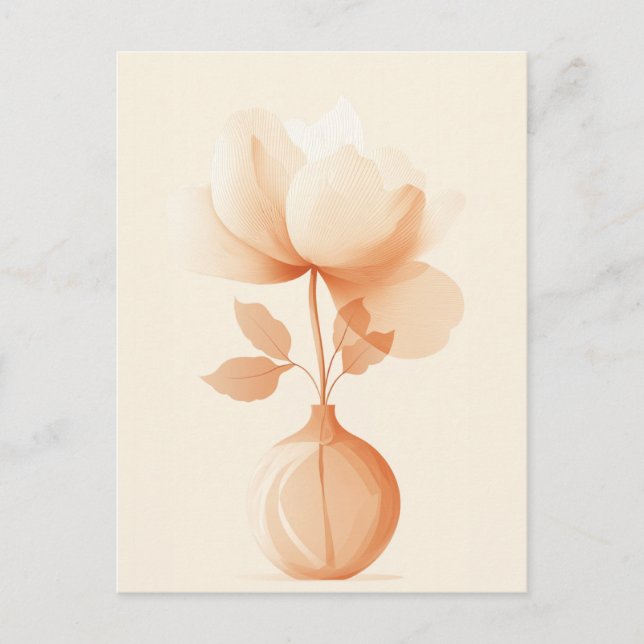 Cartão Postal Dot Dot Flower #008 (Frente)