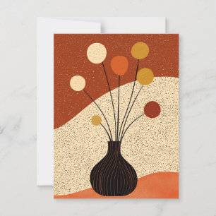 Cartão Postal Dot Dot Flower #012