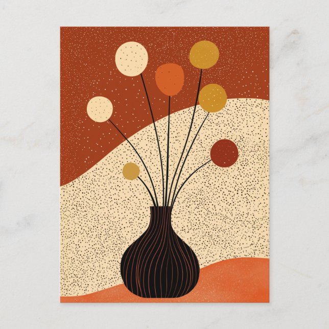 Cartão Postal Dot Dot Flower #012 (Frente)