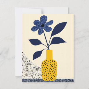 Cartão Postal Dot Dot Flower #015