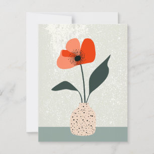 Cartão Postal Dot Dot Flower #023