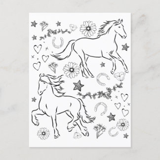 Cartão Postal Dótulo Do Cavalo Me Coloca