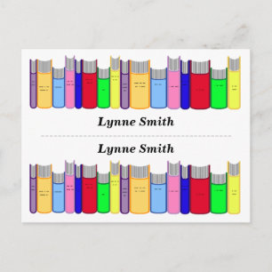 Cartão Postal Double Personalized bookmarks