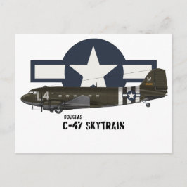Cartão Postal Douglas C-47 Skytrain