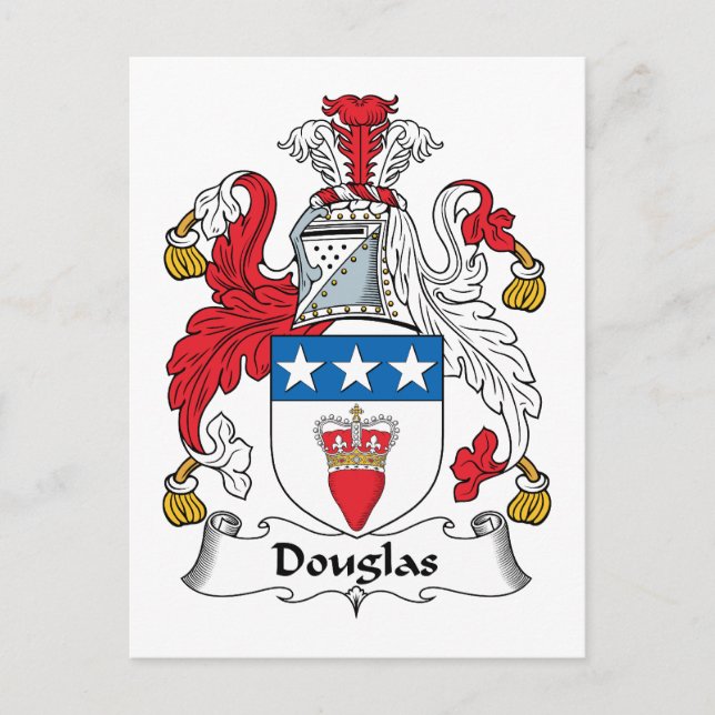 Cartão Postal Douglas Family Crest (Frente)