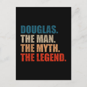 Cartão Postal Douglas O Homem O Mito A Lenda