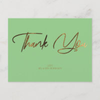 Dourada Glitter Chic & Mint Obrigado Personalizado