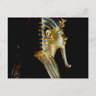 Cartão Postal Dourada máscara de Tutankhamun
