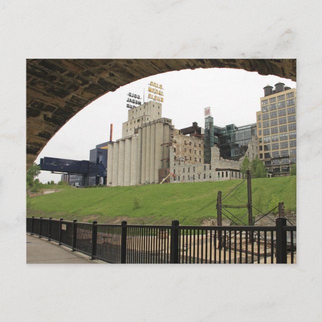 Cartão Postal Dourada Medalha Flour (Frente)